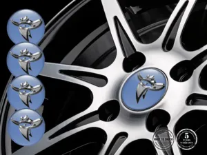 Domed Sticker Logo Car Rim Style